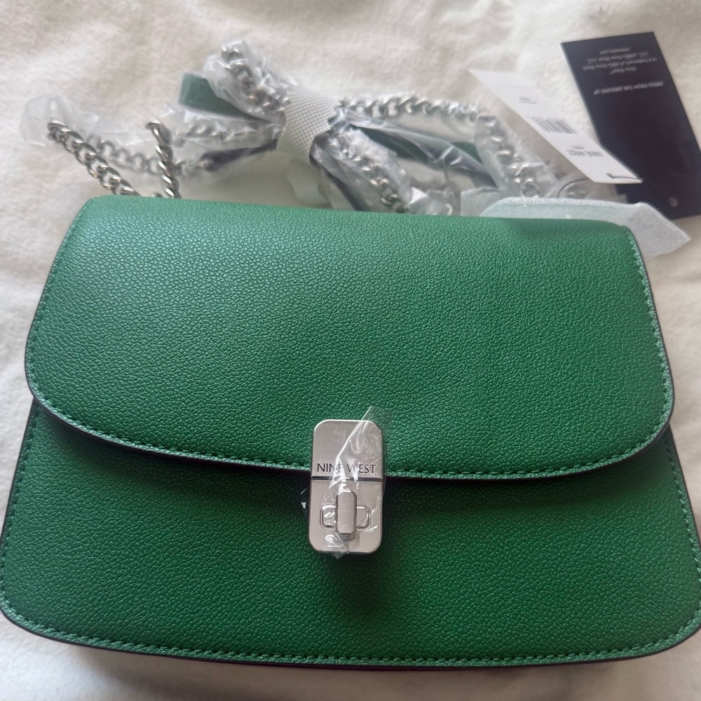 Nine West Vibrant Green Crossbody Bag